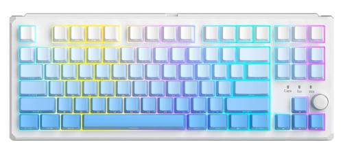 Клавіатура MageGee SKY 87 RGB Blue Whale Switch Wireless (6971969728509) White/Blue Gradient (G-000003958)