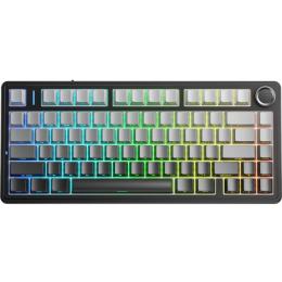 Клавіатура Aula F75 Gasket Reaper Switch Hot-Swap PBT 2.4G/BT Wireless Black Grey (6948391209913)