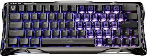 Клавіатура GravaStar Mercury V60 Pro 60keys Blackcore 8K USB-A RGB Interstellar Silver (GSV60PRO_XTAL_BLK)