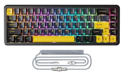 Клавіатура Attack Shark X65 RGB HE Magnetic Switch (AS-6972792470535-SB-UA) Starry Black (G-000004488)