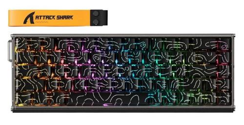 Клавіатура Attack Shark X68 RGB MAX HE Magnetic Linear Switches (AS-6972792470740-BCL) Black Contour Line (G-000004491)