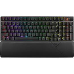 Клавіатура ASUS ROG Strix Scope II 96key NX Snow USB-A/WL/BT EN/UK RGB Black (90MP037A-BKMA00)