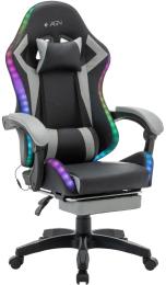 Ігрове крісло AGN AGN09-25 RGB Black Grey (AGN09-25)