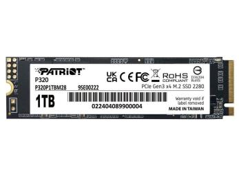 Накопичувач SSD Patriot m.2 NVMe 1TB P320 (P320P1TBM28)