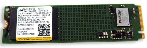 Накопичувач SSD Micron m.2 NVMe 512GB 2450 Phison 480 500 (MTFDKBA512TFK) Б/в