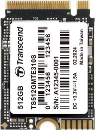 Накопичувач SSD Transcend m.2 NVMe 512GB M.2 2230 PCIe 4.0x4 3D TLC (TS512GMTE310S)