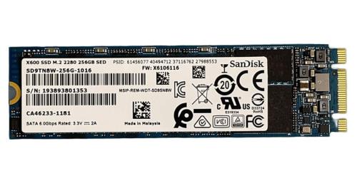 Накопичувач SSD Sandisk m.2 Sata 256Gb X600 M.2 2280 (SD9TN8W-256G-1016) Б/в