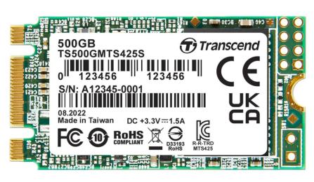 Накопичувач SSD Transcend m.2 sata 425S 500GB (TS500GMTS425S)