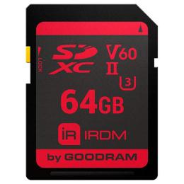 Карта пам'яті GoodRam Memory card Secure Digital 64Gb IRDM SDXC V60 UHS-II U3 Retail (IR-S6B0-0640R11)