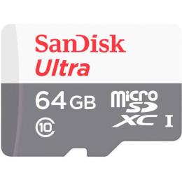 Карта пам'яті Sandisk 64GB microSDXC card C10 UHS-I ULTRA (SDSQUNR-064G-GN3MN)
