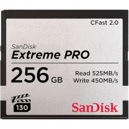 Карта пам'яті Sandisk 256GB CFAST 2.0 Extreme PRO 525MB/s VPG130, EAN: 619659145262 (SDCFSP-256G-G46D)
