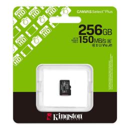 Карта пам'яті Kingston 256GB microSDXC Canvas Select Plus G en3 150R A1 Single Pack w/o ADP SDCS3/256GBSP (SDCS3/256GBSP)