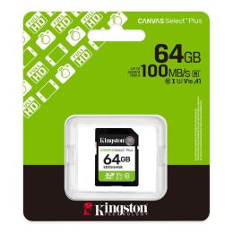 Карта пам'яті Kingston 64GB SDXC Canvas Select Plus Gen3 10 0MB/s C10 UHS-I U1 V10 SDS3/64GB (SDS3/64GB)