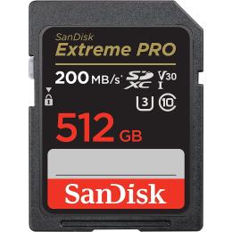 Карта пам'яті Sandisk 512GB SD C10 UHS-I U3 R200/W140MB/s Extreme Pro V30 (SDSDXXD-512G-GN4IN)