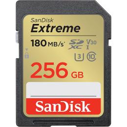 Карта пам'яті Sandisk 256GB SD C10 UHS-I U3 R180/W130MB/s Extreme V30 (SDSDXVV-256G-GNCIN)