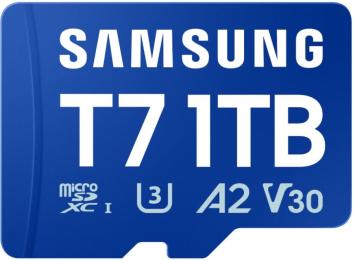Карта пам'яті Samsung MICRO SDXC T7 1TB, U3, V30, A2 до 170 Мб/с (MB-MB1T0T/WW)