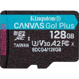 Карта пам'яті Kingston microSD 128GB C10 UHS-I U3 A2 V30 R200MB/s (SDCG4/128GBSP)