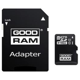 Карта пам'яті GoodRam MicroSDHC 32GB UHS-I Class 10 + SD-adapter (M1AA-0320R12)
