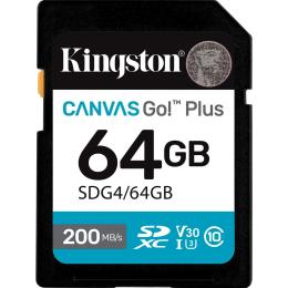 Карта пам'яті Kingston SDXC (UHS-1 U3) Canvas Go! Plus 64Gb class 10 A2 V30 (R200MB/s) (SDG4/64GB)