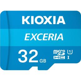 Карта пам'яті Kioxia MicroSDHC 32GB UHS-I Class 10 Exceria R100MB/s + SD-адаптер (LMEX1L032GG2)