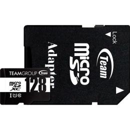 Карта пам'яті Team MicroSDHC 128GB UHS-I Class 10 Black + SD-adapter (TUSDX128GCL10U03)