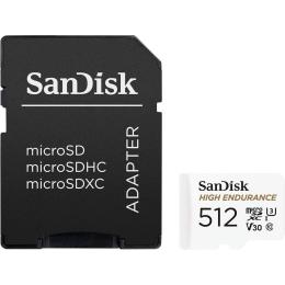 Карта пам'яті Sandisk 512Gb microSDXC (UHS-1 U3) High Endurance class 10 (SDSQQNR-512G-GN6IA)
