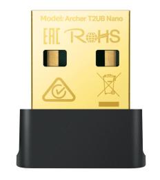 WiFi-адаптер TP-Link Archer T2UB Nano + Bluetooth 4.2 USB 2.0 Wi-Fi 5 (AC) (Archer T2UB Nano)