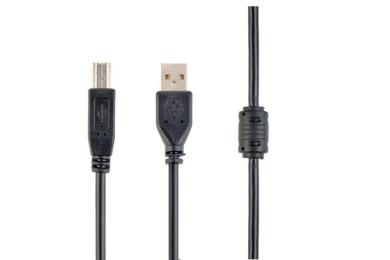 Кабель Cablexpert CCFB-USB2-AMBM-1.5M, USB 2.0 A-папа/B-папа, 1,5 м., блістер