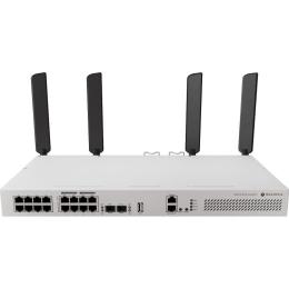 Комутатор MikroTik CRS418-8P-8G-2S+5axQ2axQ-RM, 17xGig Eth ports (8 with 802.3af/at PoE-out support) (CRS418-8P-8G-2S+5axQ2axQ-)