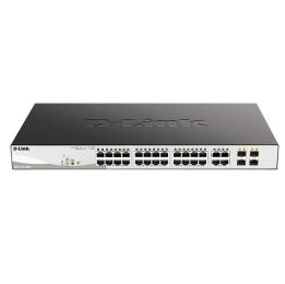 Комутатор D-Link 24 x PoE+ 10/100/1000Mbps, 4 x Combo 1000BaseT/SFP (DGS-1210-28MP/E)