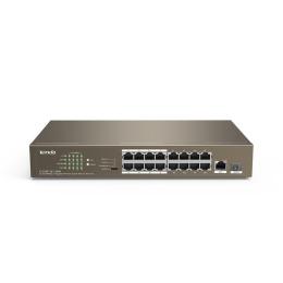 Комутатор Tenda TEF1118P-16-150W (16xFE PoE, 1xGE/SFP, 135Вт max) (TEF1118P-16-150W)