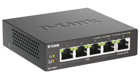 Комутатор D-Link DGS-1005P/E (5-Port 10000Base) (DGS-1005P/E)