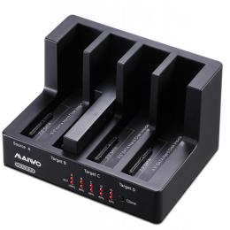 Зовнішня кишеня Maiwo клонир. для 4*HDD 2,5"/3,5" SATA/SSD через USB3.0 безвинтов. крепл. пластик черн. (K3094A)