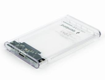 Зовнішня кишеня Gembird 2.5", USB 3.0, прозрачний (EE2-U3S9-6)
