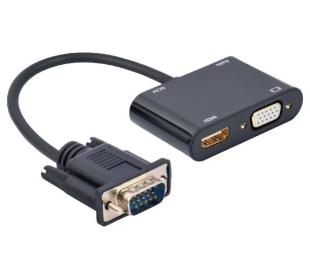 Перехідник Cablexpert VGA на HDMI/VGA A-VGA-HDMI-02 (A-VGA-HDMI-02)