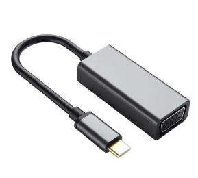 Перехідник Dynamode USB 3.0 Type-C to VGA/Full HD 1080p 60Hz Female, темно-сірий (DM-AD-USB-C-VGA)