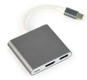 Перехідник Cablexpert USB Type-C на HDMI A-CM-HDMIF-02-SG (A-CM-HDMIF-02-SG)