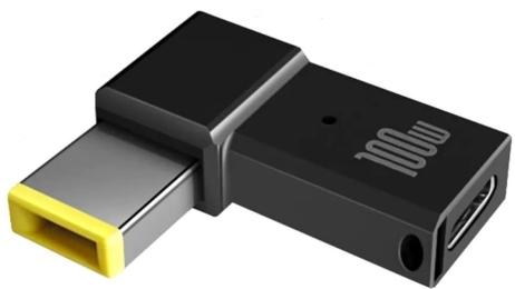 Перехідник STLab PD 100W USB-C F to DC Male Jack square mouth Lenovo Thinkpad ST-Lab (PD100W-Lenovo)