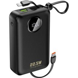 Павербанк Dudao Black 20 000 mAh / 22.5 Вт (6977196680016)
