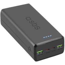 Павербанк SBS Black 30 000 mAh / 20 Вт (TTBB30000PD20K)