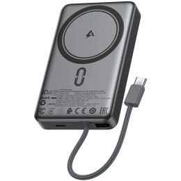 Павербанк Acefast Magnetic Wireless Black 10 000 mAh / 22.5 Вт (6974316284017)