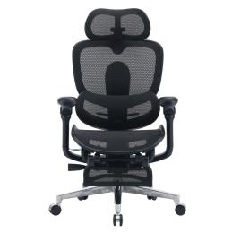 Офісне крісло Sihoo C500 V2 Black з підставкою для ніг (C500-V2-B101-JT)