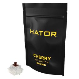 Набір механічних перемикачів HATOR Hotswap Switch Cherry MX Brown 10 шт. (HTS-124)