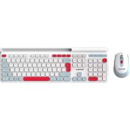 Комплект (Клавіатура та миша) Canyon HSET-W5 EN AAA+AA Wireless White (CNS-HSETW5WT)