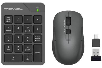 Комплект (Клавіатура та миша) A4Tech FG1600C Air2 Grey (FG1600C Air2 (Grey))