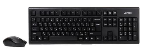 Комплект (Клавіатура та миша) A4Tech 3000N Black (3000N)