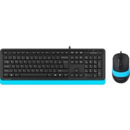 Комплект (Клавіатура та миша) A4Tech F1010 Fstyler USB Black-Blue (F1010 (Blue))
