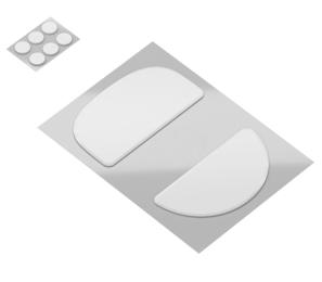 Набір аксесуарів для мишей Quasar 3 White (ACC081) PTFE feet + U-PE Spot Feet