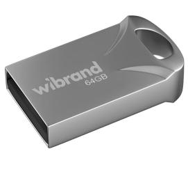 Флеш-накопичувач Wibrand Flash USB 2.0 Hawk 64Gb Silver (WI2.0/HA64M1S)