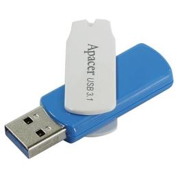 Флеш-накопичувач Apacer USB 3.1 AH357 32GB Blue/White (AP32GAH357U-1)